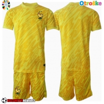 Otroške Nogometnih dresov Francija Vratar Domači EP 2024 Kratki rokavi (+ hlače)